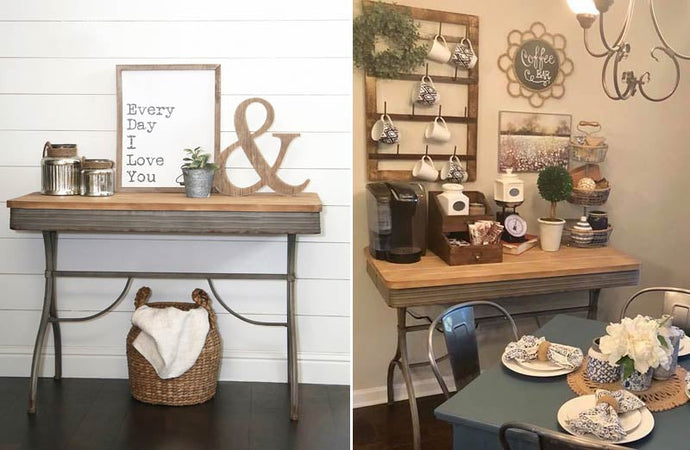 Rustic Wood Console Table General VIP