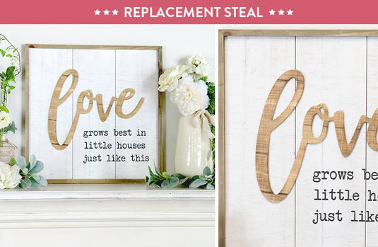 Love Grows Best Wooden Sign General VIP