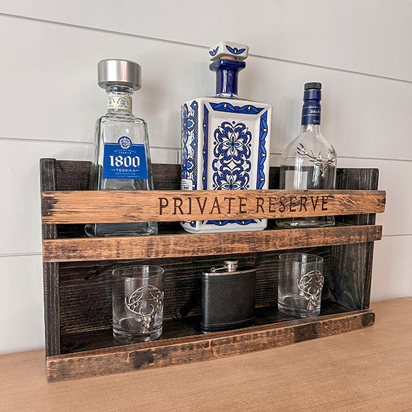 Private Reserve Barrel Staves Bar Shelf Gift SID