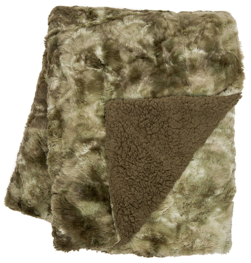 Load image into Gallery viewer, Wolf Faux Fur Throw Blanket
