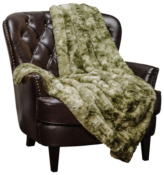 Wolf Faux Fur Throw Blanket