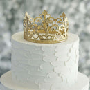 Metal Princess Crown Cake Topper Gold - Exquisite Cake Centerpiece Decor for Quinceañeras Bridal Showers & Fairytale-Themed Events 2" Decorations PROstorez Default Title