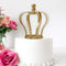 Metal Royal Crown Cake Topper Gold - Sophisticated Wedding Cake Centerpiece Decor for Themed Events 9" Decorations PROstorez Default Title