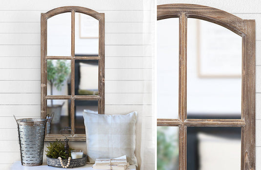 *HUGE* Rustic Farmhouse Window Pane Mirror General MEL