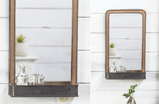 Framed Mirror With Shelf General WG