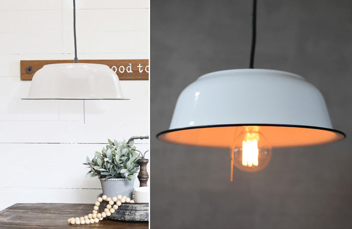 Industrial Style Enamel Pendant Light General VIP