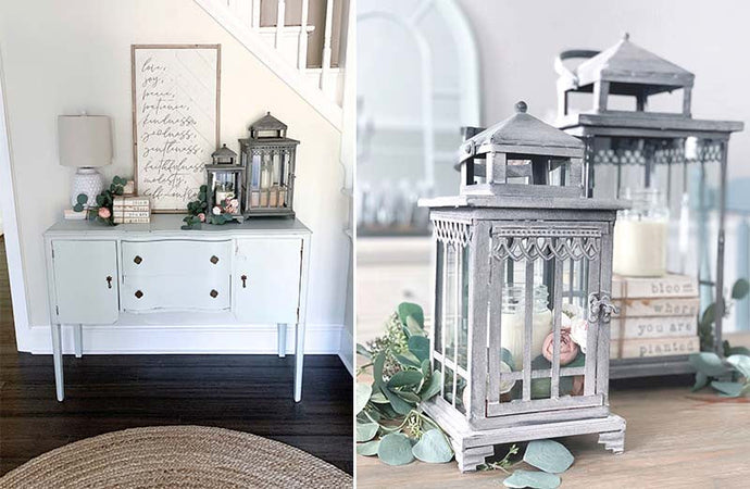 Distressed Metal Lanterns Set of 2 General DCI