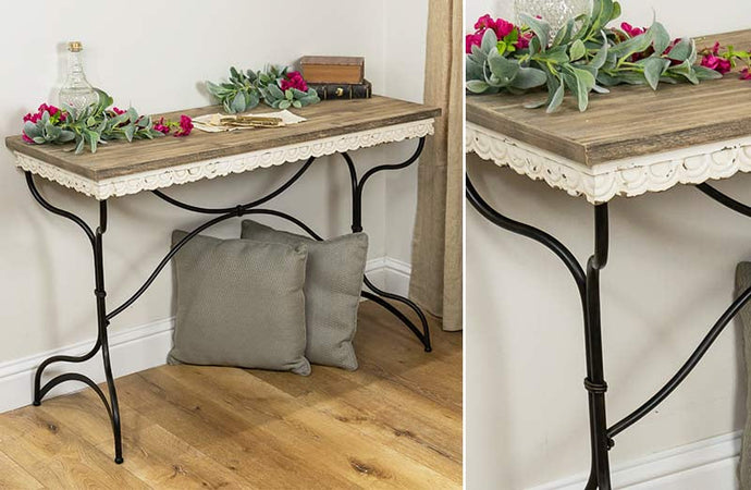 Scalloped Edge Console Table General VIP