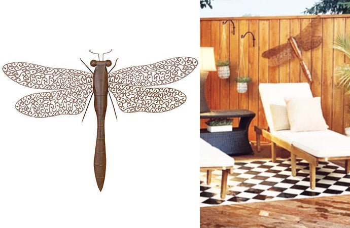 HUGE Metal Dragonfly Wall Decor General UMA