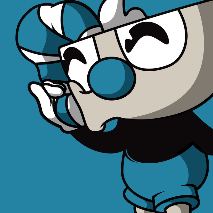 Mugman Print Cuphead Youtooz Collectibles