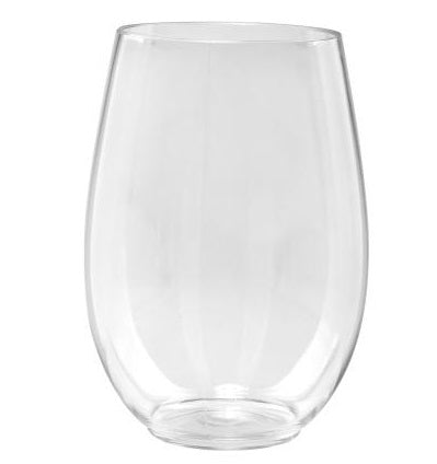 Lillian Tablesettings Plastic Wine Glasses Stemless Tumbler 16 oz Tumblers Lillian