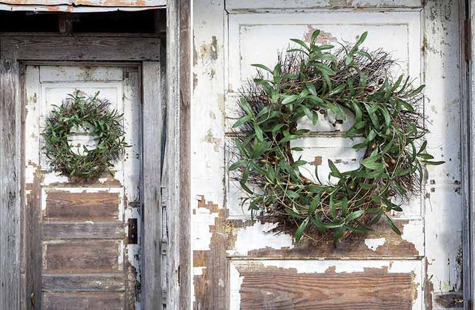 Gathered Olive and Twig Wreath General PHC