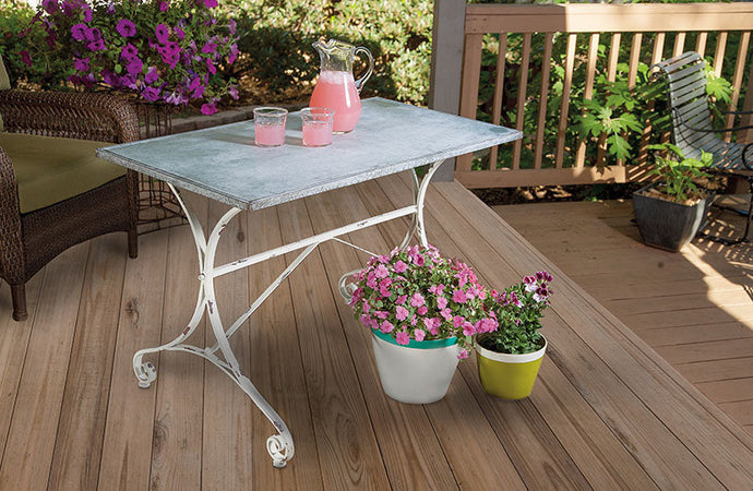 Distressed Galvanized Table General IMAX