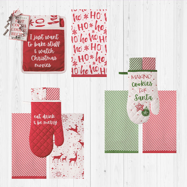 Load image into Gallery viewer, Holiday Tea Towel Gift Set, Pick Your Style Gift TP
