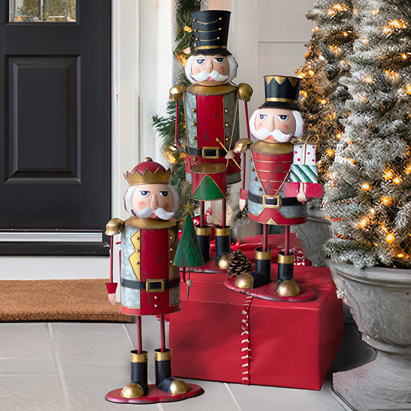 Merry Metal Nutcrackers, Set of Three General KAL