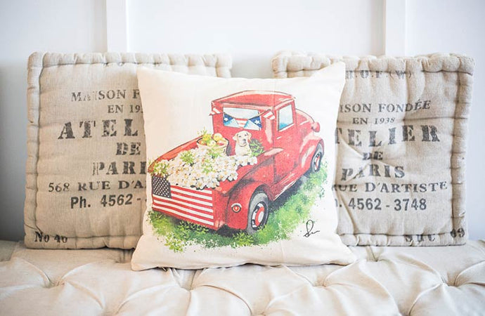 Summer Farmhouse Double-Sided Pillow Cover General LHF