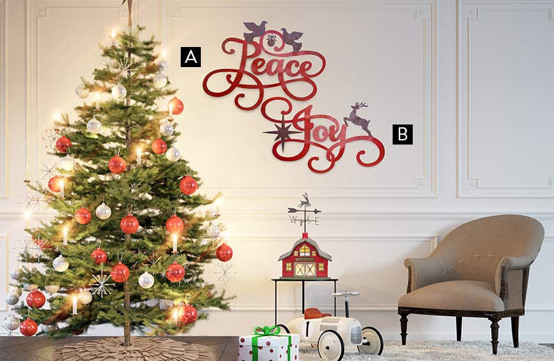 Load image into Gallery viewer, Metal Script Christmas Signs General Decor Steals
