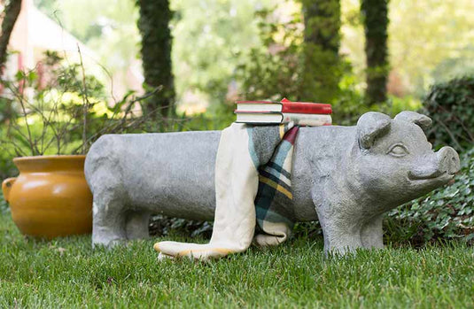 *HUGE* Eclectic Pig Garden Bench General UMA