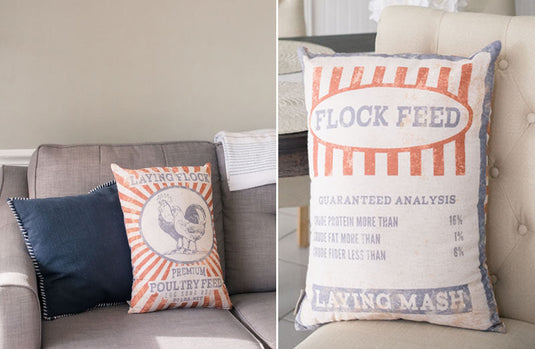 Double-Sided Laying Flock Pillow General PBK