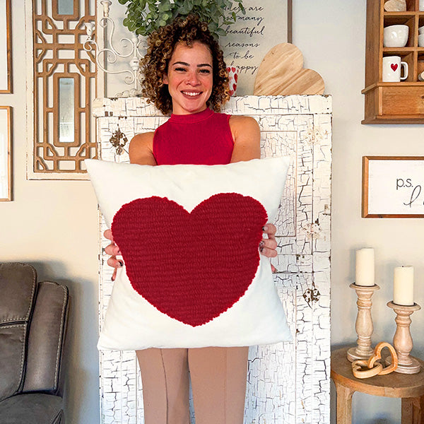 Load image into Gallery viewer, Plush Valentine&#39;s Day Decor Pillow, Pick Your Style Sale ABH
