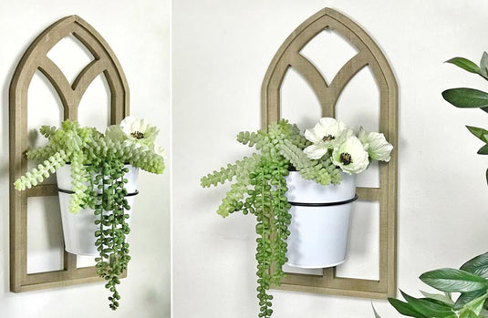 Cathedral Window Pane Wall Planter General VIP