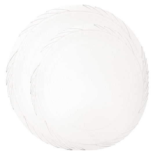 Lightweight Plastic Plates frosty Clear 6