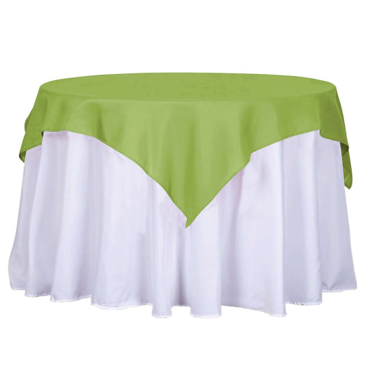 Polyester 54"x54" Table Overlay Square Tablecloth Apple Green - Wrinkle-Resistant & Durable Table Cover Overlays PROstorez Default Title