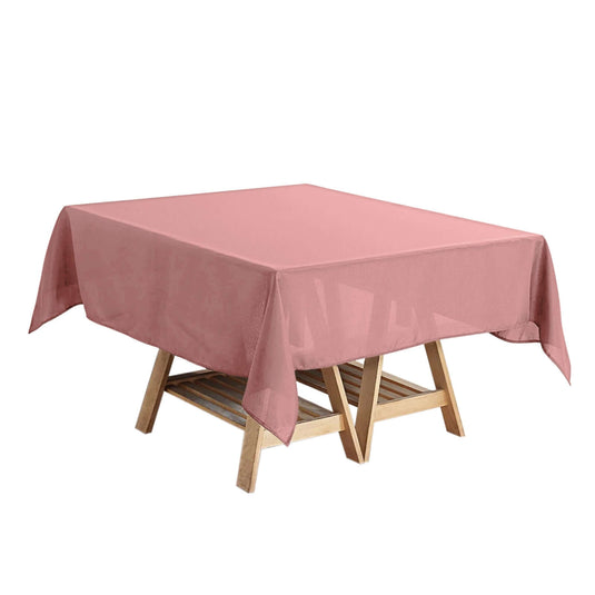 Polyester Square 54"x54" Tablecloth Dusty Rose - Wrinkle-Resistant & Durable Table Cover Tablecloths PROstorez Default Title