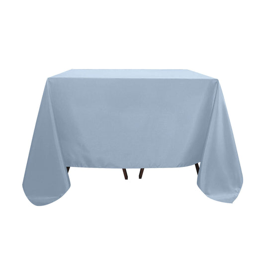 Polyester Square 90"x90" Tablecloth Dusty Blue - Wrinkle-Resistant & Durable Table Cover Tablecloths PROstorez Default Title