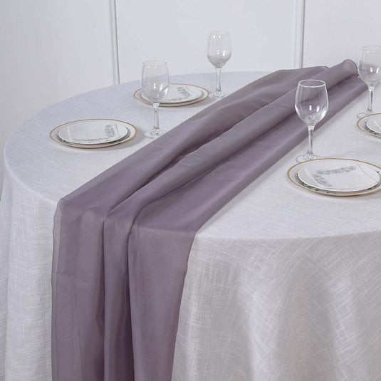 Premium Chiffon 6ft Table Runner Violet Amethyst - Flowy & Lightweight Table Decor Runners PROstorez Default Title