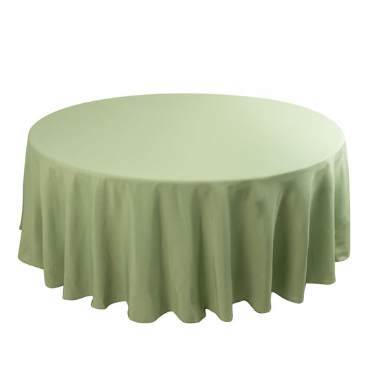 Premium Polyester 108" Round Tablecloth Sage Green - Wrinkle-Resistant 220GSM Table Cover Tablecloths HIER_2181