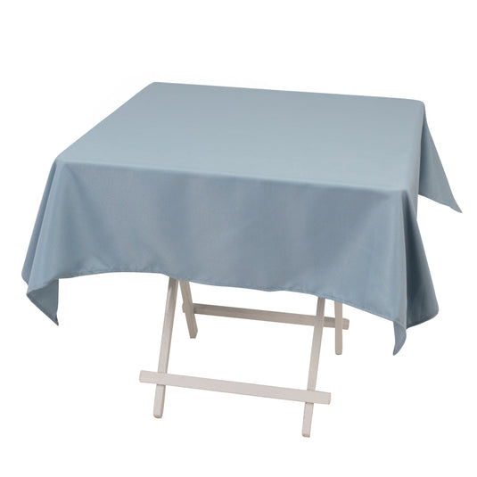 Premium Polyester 54"x54" Square Tablecloth Dusty Blue - Stain and Wrinkle-Resistant 220GSM Table Cover Tablecloths HIER_2181