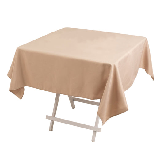 Premium Polyester 54"x54" Square Tablecloth Nude - 220GSM Stain and Wrinkle-Resistant Table Cover Tablecloths HIER_2181