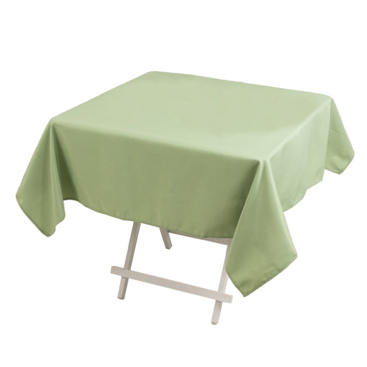 Premium Polyester 54"x54" Square Tablecloth Sage Green - Stain and Wrinkle-Resistant 220GSM Table Cover Tablecloths HIER_2181