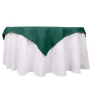 Premium Polyester 54"x54" Table Overlay Square Tablecloth Hunter Emerald Green - 220GSM Stain and Wrinkle-Resistant Table Topper PROstorez