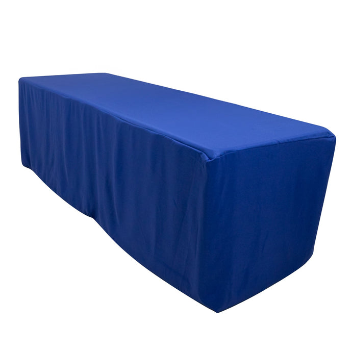 Premium Polyester 8ft Rectangle Tablecloth Royal Blue Durable Fitted 220GSM Table Cover Tablecloths HIER_2181