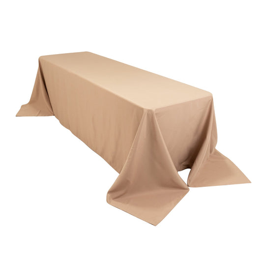 Premium Polyester 90"x156" Rectangle Tablecloth Nude - Seamless 220GSM Stain-Resistant Table Cover Tablecloths HIER_2181