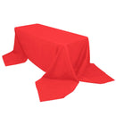Premium Polyester 90"x156" Rectangle Tablecloth Red - Seamless 220GSM Stain-Resistant Table Cover PROstorez