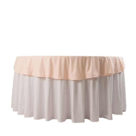 Premium Scuba Round 70" Tablecloth Blush - Wrinkle Free & Stain Resistant Table Cover Tablecloths HIER_2182