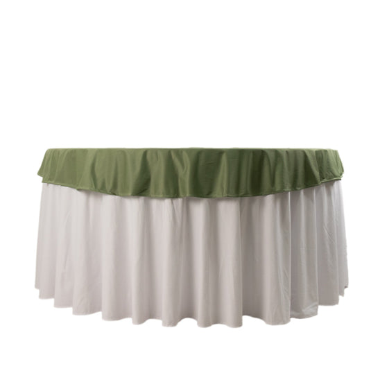 Premium Scuba Round 70" Tablecloth Dusty Sage Green - Wrinkle Free & Stain Resistant Table Cover Tablecloths HIER_2182