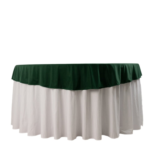 Premium Scuba Round 70" Tablecloth Hunter Emerald Green - Wrinkle Free & Stain Resistant Table Cover Tablecloths HIER_2182