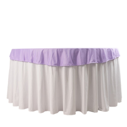 Premium Scuba Round 70" Tablecloth Lavender - Wrinkle Free & Stain Resistant Table Cover Tablecloths HIER_2182