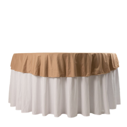 Premium Scuba Round 70" Tablecloth Nude - Wrinkle Free & Stain Resistant Table Cover Tablecloths HIER_2182