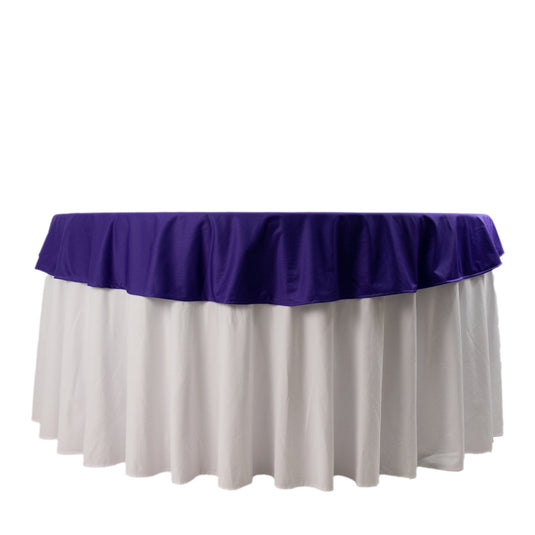 Premium Scuba Round 70" Tablecloth Purple - Wrinkle Free & Stain Resistant Table Cover Tablecloths HIER_2182