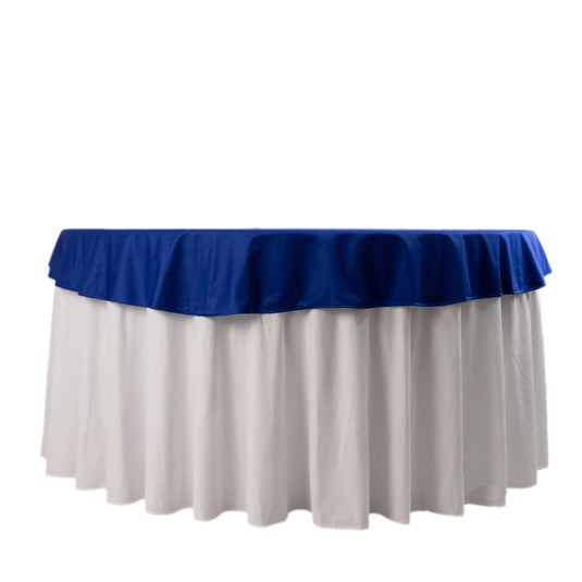 Premium Scuba Round 70" Tablecloth Royal Blue - Wrinkle Free & Stain Resistant Table Cover Tablecloths HIER_2182