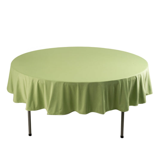 Premium Scuba Round 90" Tablecloth Sage Green - Wrinkle Free & Stain Resistant Table Cover Tablecloths HIER_2182