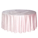 Premium Velvet 120" Round Tablecloth Blush - Reusable Soft & Seamless Table Cover Tablecloths PROstorez Default Title