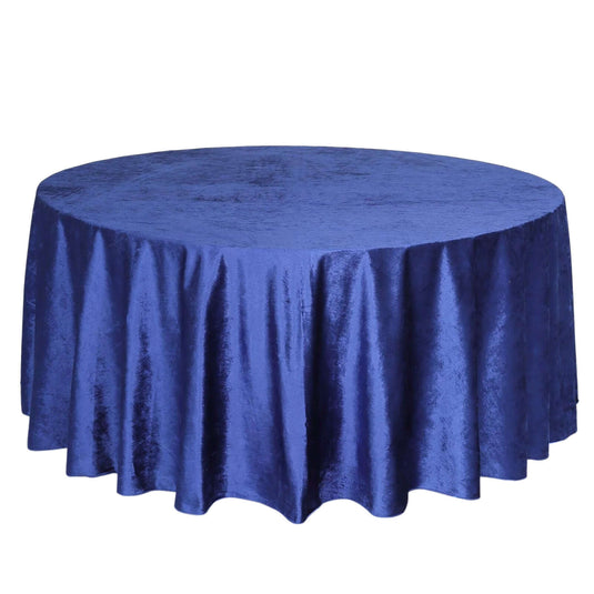 Premium Velvet 120" Round Tablecloth Royal Blue - Reusable Soft & Seamless Table Cover Tablecloths PROstorez Default Title