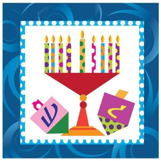 Hanna K. Signature Happy Chanukah Lunch Napkin 40 pack Disposable Hanna K Signature