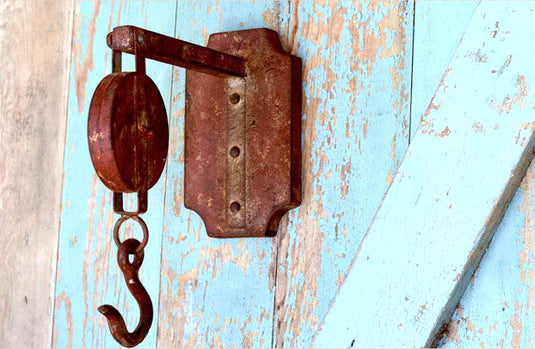 Antiqued Finish Pulley Bracket Hook General PPD